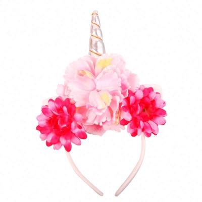 China BJQ002 wholesale girls friendly flower cat ears headband kids headwear photo props party baroque headbands for sale