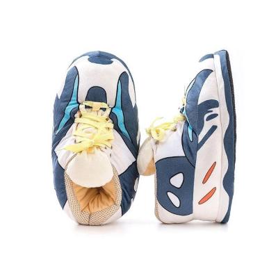 China CUSHIONING straight funny plush slippers women man women factory plush indoor novelty warm fuzzy slippers for sale