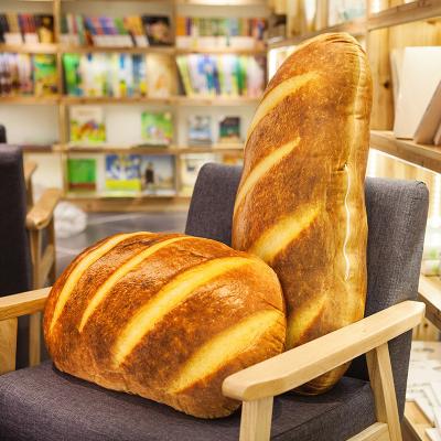 China 40cm Simulation 3D Simulation Bread Shape Pillow Beejay Home Decoration Butter Toast Bread Food Cushion Soft Plush Toy for sale