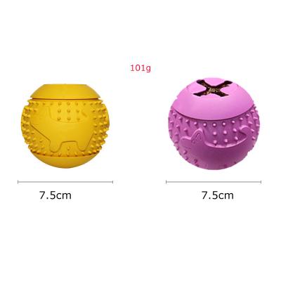 China Amazon Eco-Friendly Bite-Resistant Rubber Permeable Food Permeable Rubber Permeable Dog Training Escape Ball Dog Training Slow Slow-Selling Chew Toy for sale