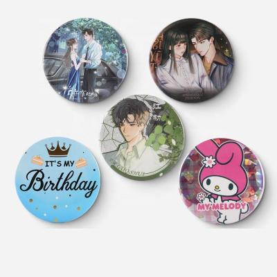 China Fashion Custom Design Anime Round Tin Badge/Pin Tin Button Badges Tin Badge Manufacturer for sale