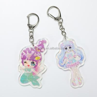 China Souvenir Gifts Cute Plastic Cartoon Acrylic Keychain Blanks Clear Custom Acrylic Keychains Charm Sublimation Printed Anime Acrylic Keychain for sale