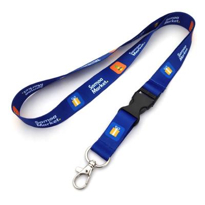 China Souvenir/business Gifts Wholesale OEM Blank Sublimation Polyester Nylon Cheap Personalized Custom Logo Printed Lanyard for sale