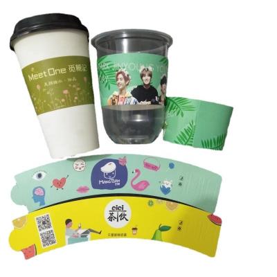 China Disposable Wholesale Kpop custom printed air cupsleeve for gift promotion concert party event cup sleeve for sale