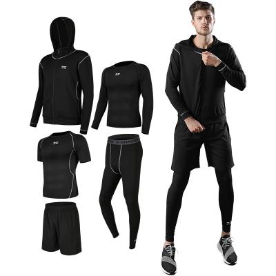 China Wholesale Breathable Gym Men Fitness Wear Sportswear Workout Training Sportswear Tight Set for sale