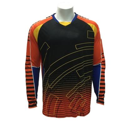 China Shirts & Cheap Custom Sublimation Long Sleeve Soccer Wear Football Shirt Goalkeeper Soccer Jersey Full Set for sale