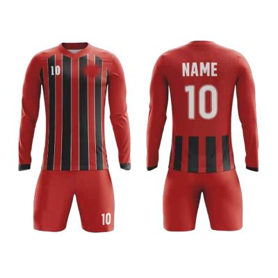 China Other Wholesale Cheap Soccer Wear OEM Soccer Uniform Set Custom Made Soccer Jersey Soccer Uniform For Men for sale