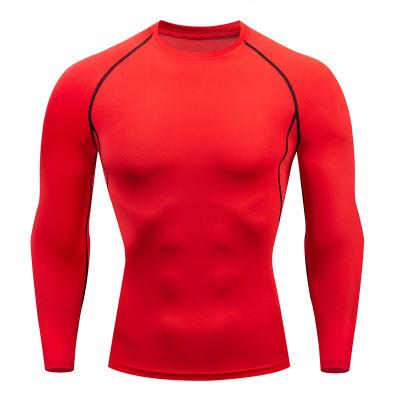 China High Quality Breathable Wholesale Hot Selling Men's Workout Clothes Long Sleeve Fitness Shirt for sale