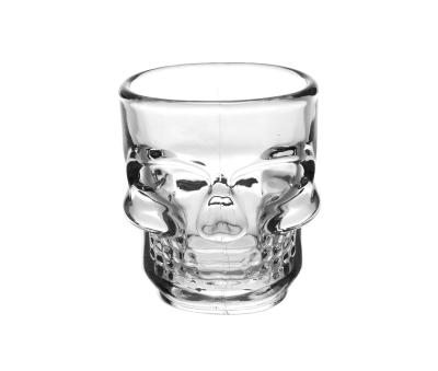 China New Personalized Anhui Classic/Postmodern Skull Shape Vodka Shot Glass Wine Glass Cup Bar Whiskey Glass Mug for sale