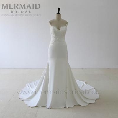 China Anti-Static Luxury Fish Cut Sexy Mermaid Wedding Dress for sale