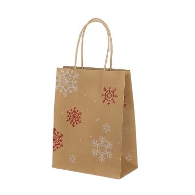 China Recyclable White And Twisted Brown Kraft Paper Handle Shopping Carrier Bag With Logo Printed for sale