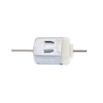 China 130 Totally Enclosed Dual Shaft Motor DIY Model Motor Micro 3V 6V Small Motor Wind Turbine White Back Cover for sale