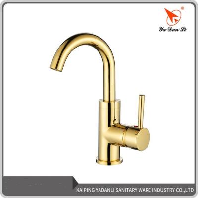 China Hot Sale Cheap Price Gold Metered Faucets Gold Plated Basin Faucets for sale