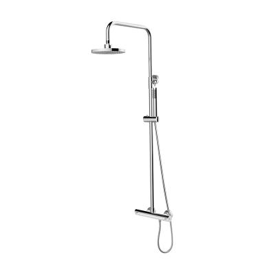 China With Slide Bar Hot Selling Porcelain Made Chrome Plating Brass Thermostatic Faucet Mixer for sale