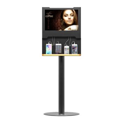 China Indoor Smart Phone Charger LCD Advertising Display Digital Signage With Multi Function for sale