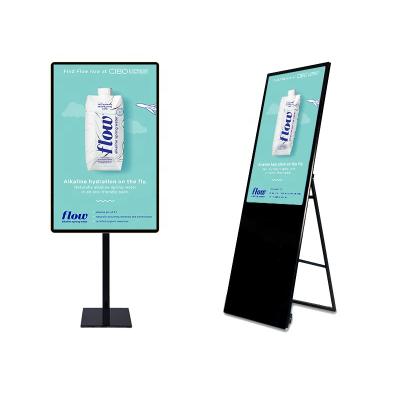 China Indoor hot sale 43 inch portable digital electronic poster screen display menu board for sale