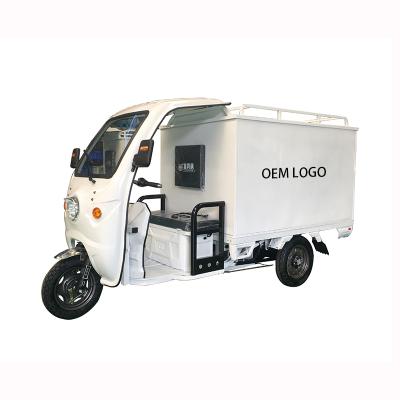 China Electric Tricycle Express Delivery Cargo OEM Cabin Tricycle For Cargo for sale