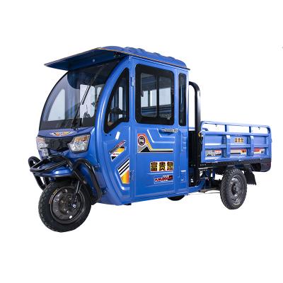 China CARGO Semi Closed Tricycles 3 Wheel Electric Van Cargo Tricycle Cargo Electric Tricycle for sale