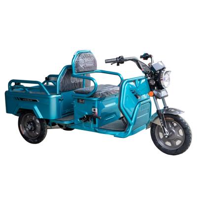 China Light blue cargo cargo tricycle for sale electric folding cargo bike tricycle 3 wheel electric tricycle for sale