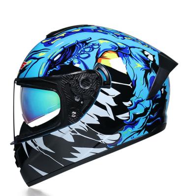 China Wholesale Custom Helmet Shock Resistant Fashion Full Face Helmet Bicycle Bicycle Motorcycle Adult Helmet for sale