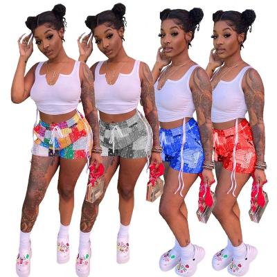 China New Design LHK2931 QUICK DRY Two Summer Shorts Sets 2 Piece Shorts Set Women 2021 With Big Price for sale