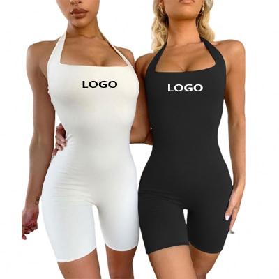 China Backless Breathable Active Wear Women Sexy Yoga Jumpsuit Patches Body Suit for sale