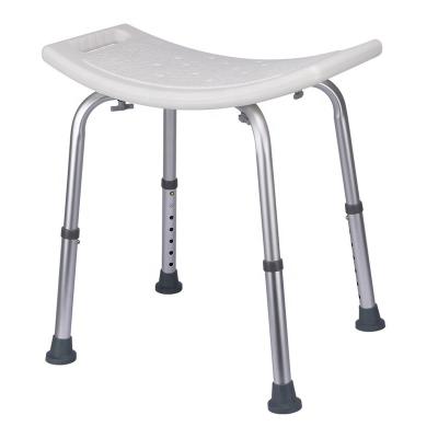 China White Bathroom Adjustable 7 Tier Legs Adjustable Shower Chair Bath Chair For Elderly And Disabled People for sale