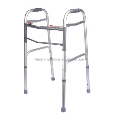 China 8 Levels Adjustable Medical Legs Crutches Aluminum Walker For Adults for sale