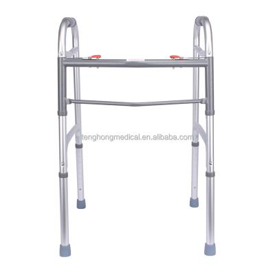 China Frame Rehabilitation Aluminum Therapy Supplies Medical Aluminum Walkers For The Elderly for sale