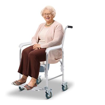 China Good Quality Aluminum/HD-PE/Plastic Wheelchair Commode Shower Chair Set Best Selling Toilet Chair for sale