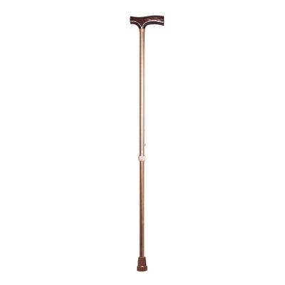 China Adjustable Height Aluminum Height Adjustable Walking Crutches With T Handle Wooden Walking Stick for sale