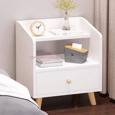 China Nordic Multicolor Storage Drawer Nightstand Bedroom Bedside Storage Cabinet Simple Modern Furniture for sale