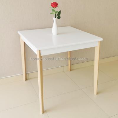 China Environmental Material Small House Funiture Nordic Wooden Square Small Dining Table / Coffee Table for sale