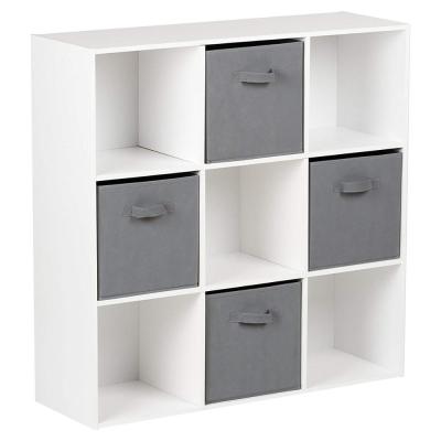 China K/D Racing 9 Popular White Storage Cube Unit With 4 Gray Drawers for sale