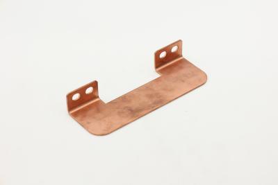 China Precision bending copper module connected to copper bar electroplated nickel stamping parts for sale