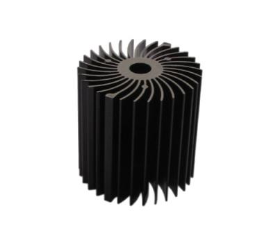 China Precision Small Aluminum Heat Sink With Black Anode Treatment for sale