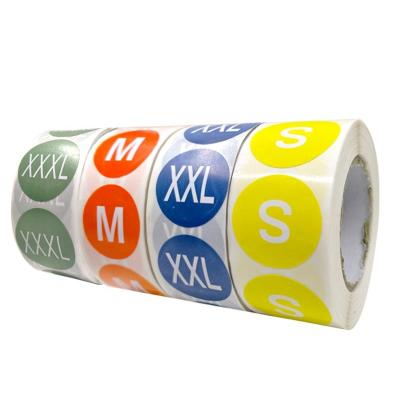 China Waterproof Label Sticker 500 Color Clothing / Roll Size Self Adhesive Stickers for sale