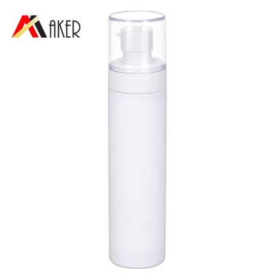 China White Personal Care China Manufacturer 100 Cylinder Pet Bottle 120 150ml Cosmetic Plastic Lotion Pump Bottle With Cover for sale