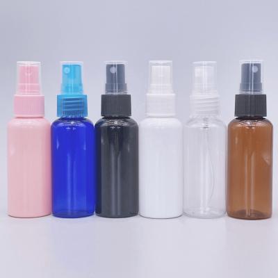 China Cosmetic Customized Empty Fine Mist PET 30ml 50ml 100ml 150ml 200ml 250ml 500ml Amber Black Pink Clear Plastic Spray Bottle For Cosmetic for sale