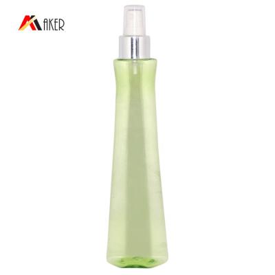 China Wholesale Chemical 200ml PET Empty Mosquito Repellent Plastic Bottle With Silver Foil Mist Covered Plastic Sprayer for sale