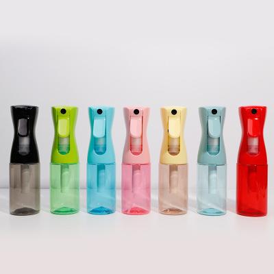 China 200ml 300ml 500ml Continuous Spray Trigger Spray Bottles Cosmetic Colored Plastic High Pressure Fine Mist Atomization Hair Salon for sale