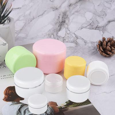 China Custom Body Cosmetic Lip Scrub 10g 20g 50g 100g 150g 200g 250g 4oz 8oz Cosmetics Hemp Face Cream Pink Black White Plastic Jar With Lids for sale