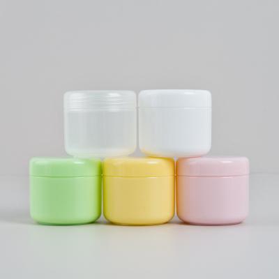 China Wholesale Hot Popular Empty White White Green PET Face Cosmetics Custom Sell 10g 20g 50g 100g 150g 200g 250g Pink PET Cream Plastic Jars for sale