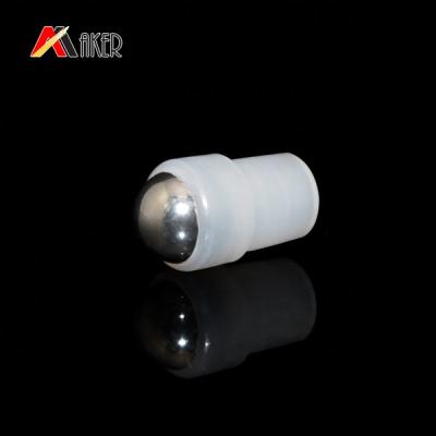 China For roll on bottle 9 mm plastic bottle parts roll on stainless steel ball and PP holder for sale