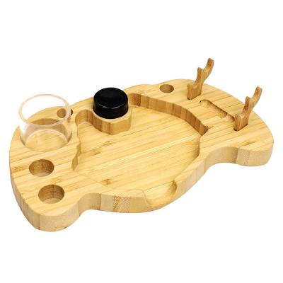 China wholesale cheap U shaped wood ashtray tray decor accessories custom logo price tray 230*135*21mm for sale