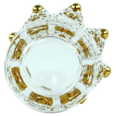 China Wholesale Novelty Beauty Crown Glass Ashtray Pocket Custom Ashtray Ashtrays for sale