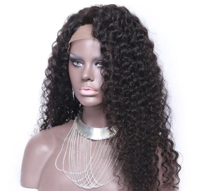 China Hot Selling Big Wave Natural Curly Wig High Quality Kinky Full Braid Lace Wig Human Curl Wig for sale