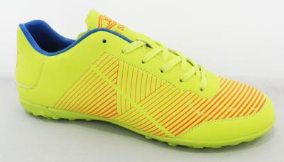 China Customized Colorful Outdoor Soccer Turf Shoes For Men With Shinning Pu / Rb Sole for sale