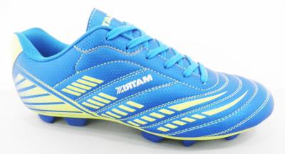 China Bright Blue Indoor Outdoor Soccer Shoes Toddler Customize Soccer Cleats for sale