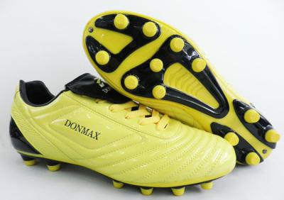 China Men Yellow Customized Indoor Soccer Shoes for sale